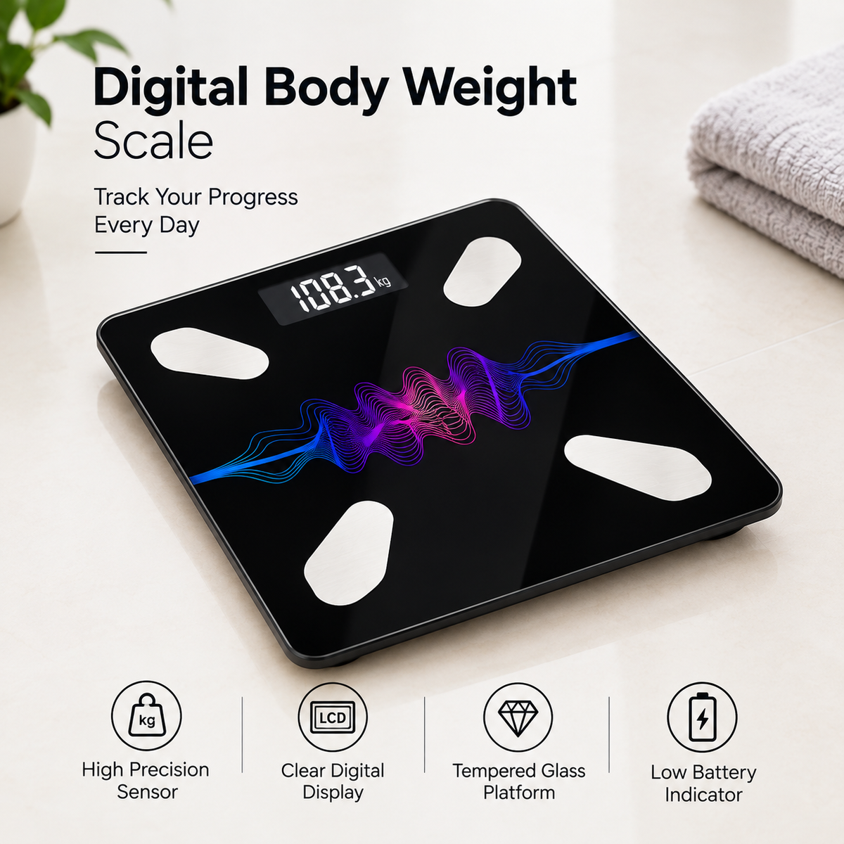 Digital LCD Body Weight Scale